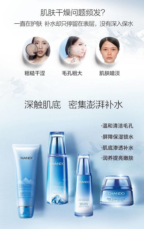 自然堂雪域精粹滋潤套裝補(bǔ)水保濕化妝品洗面奶護(hù)膚品